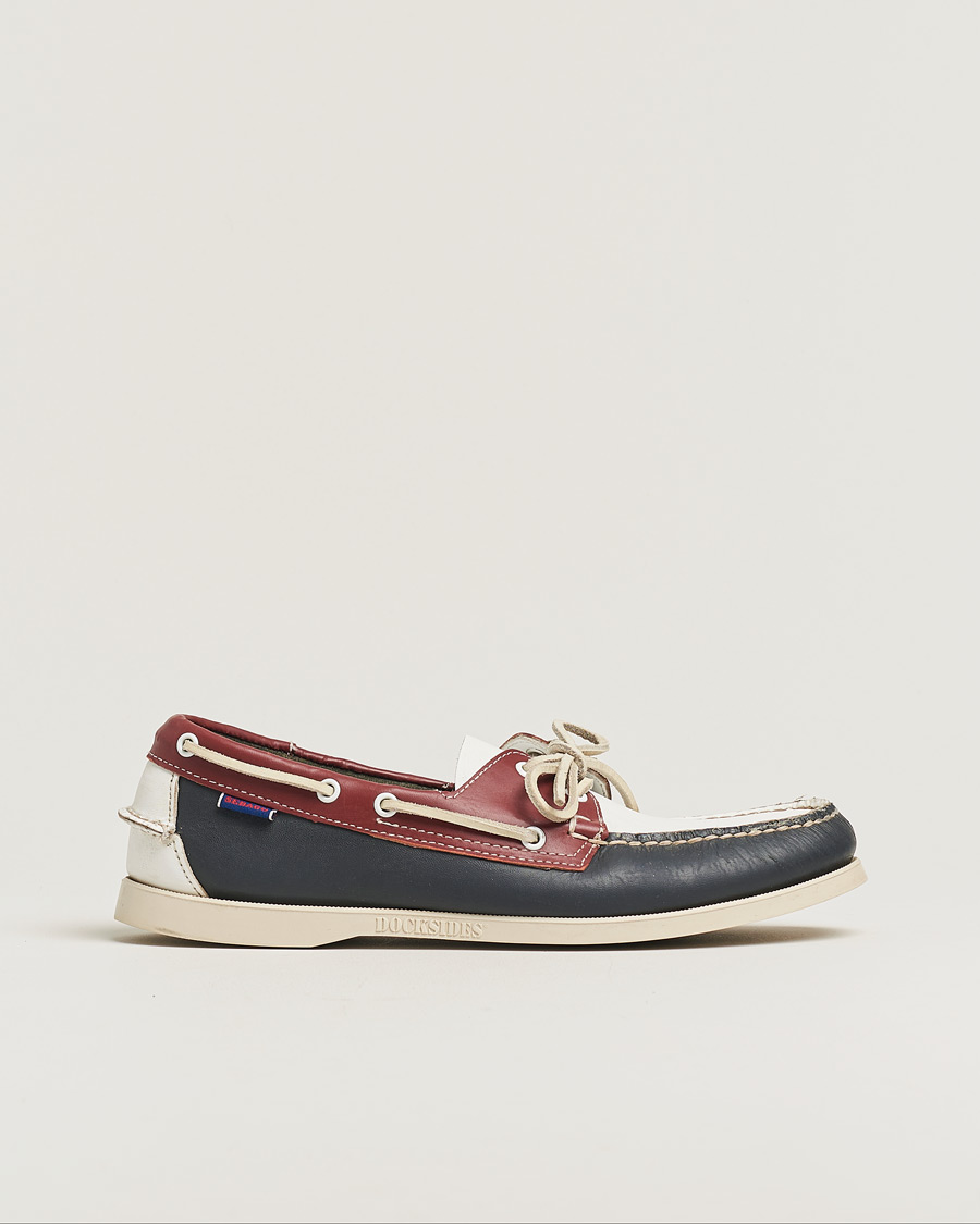 Mies | Sebago Docksides Navy/Red/White US11,5 - EU46 | Pre-owned | Sebago Docksides Navy/Red/White US11,5 - EU46