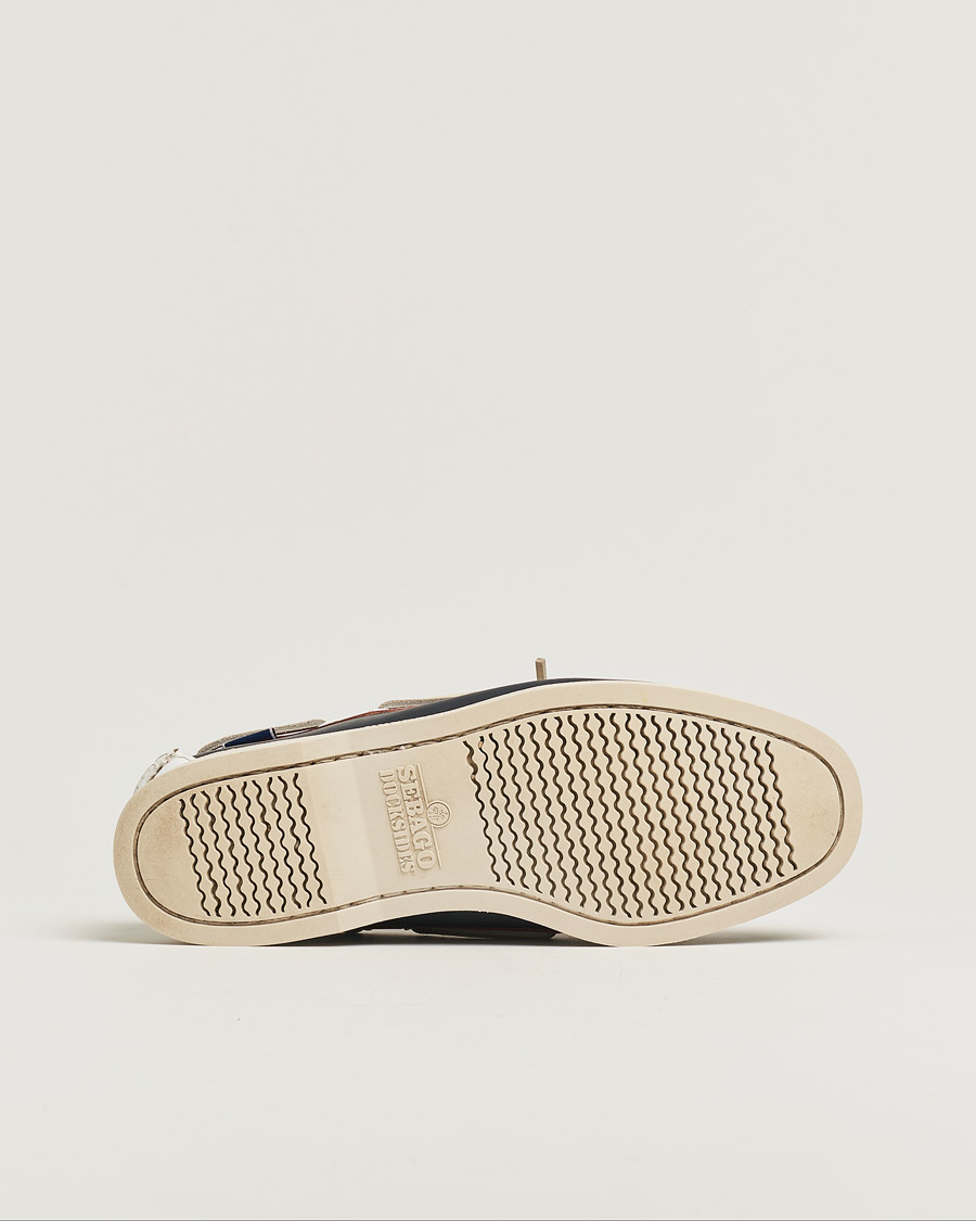 Mies | Sebago Docksides Navy/Red/White US11,5 - EU46 | Pre-owned | Sebago Docksides Navy/Red/White US11,5 - EU46