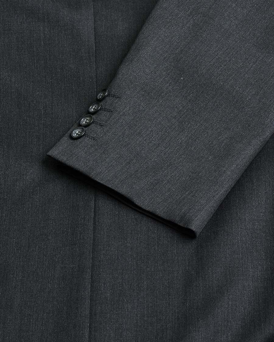 Mies | Oscar Jacobson Vintage Wool Suit Dark Grey 50 | Pre-owned | Oscar Jacobson Vintage Wool Suit Dark Grey 50