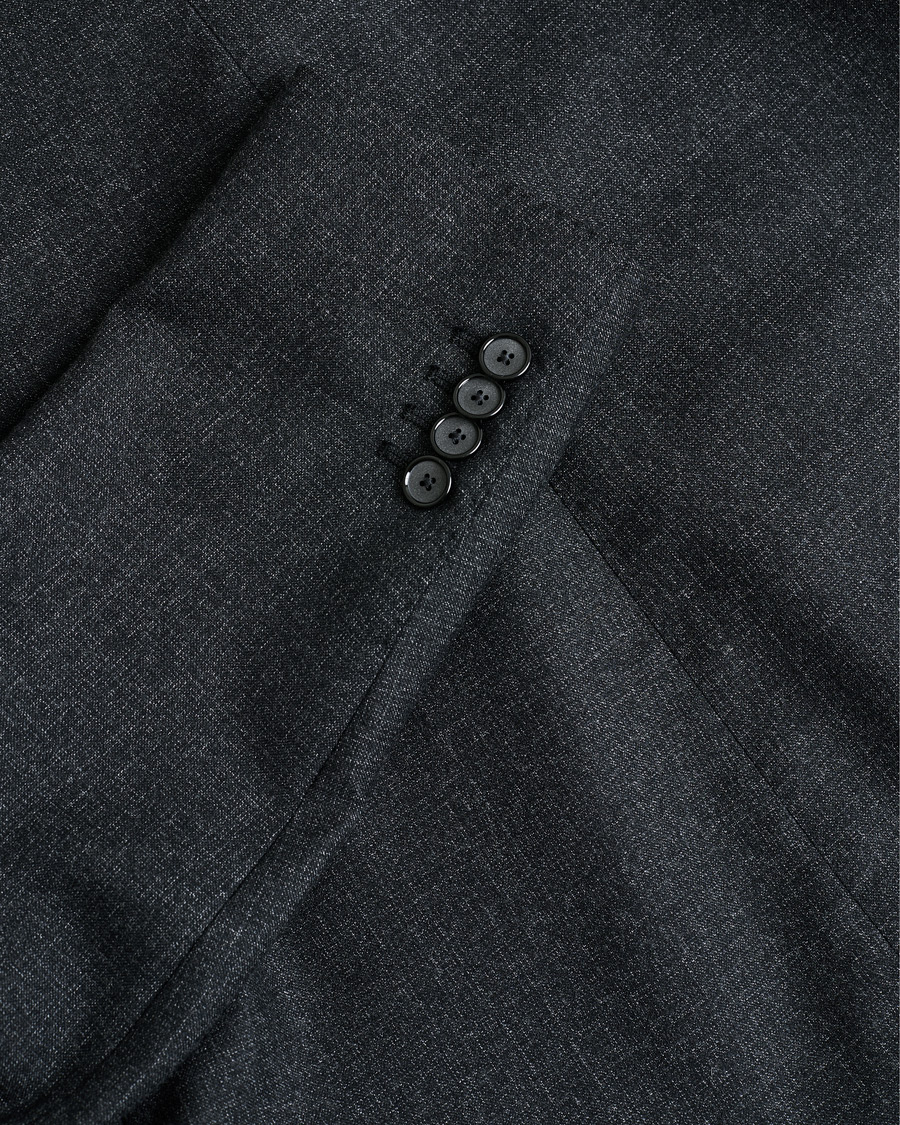 Mies | Tagliatore Wool Suit Anthracite Melange 46 | Pre-owned | Tagliatore Wool Suit Anthracite Melange 46