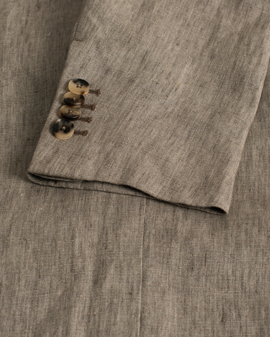 Mies | Pre-owned Pikkutakit | Pre-owned | Zegna Unconstructed Linen Blazer Beige 50