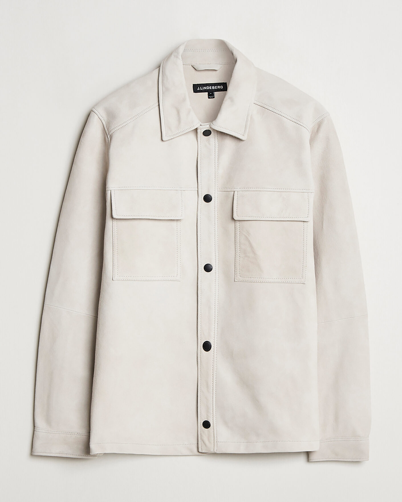 Mies | Pre-owned Kauluspaidat | Pre-owned | J.Lindeberg Wilden Suede Overshirt Moonbeam M