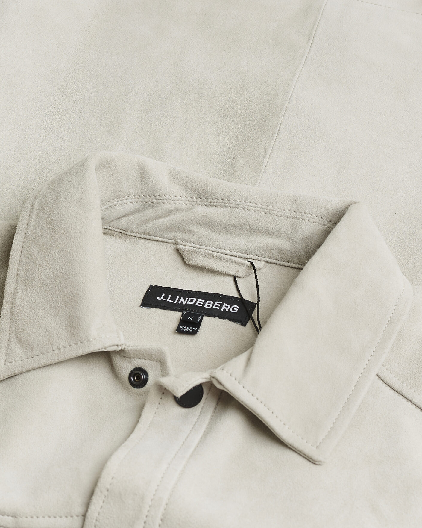 Mies | Pre-owned Kauluspaidat | Pre-owned | J.Lindeberg Wilden Suede Overshirt Moonbeam M