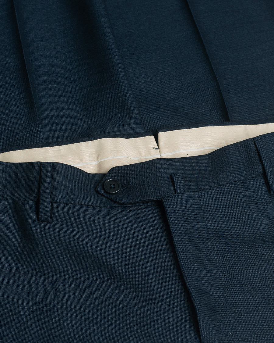Mies | Gaiola Napoli Double Breasted Wool Suit Navy 50 | Pre-owned | Gaiola Napoli Double Breasted Wool Suit Navy 50