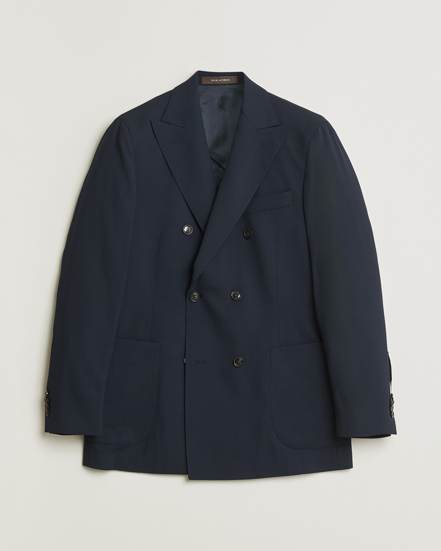 Mies | Pre-owned Pikkutakit | Pre-owned | Oscar Jacobson Farris Patch Blazer Navy 48