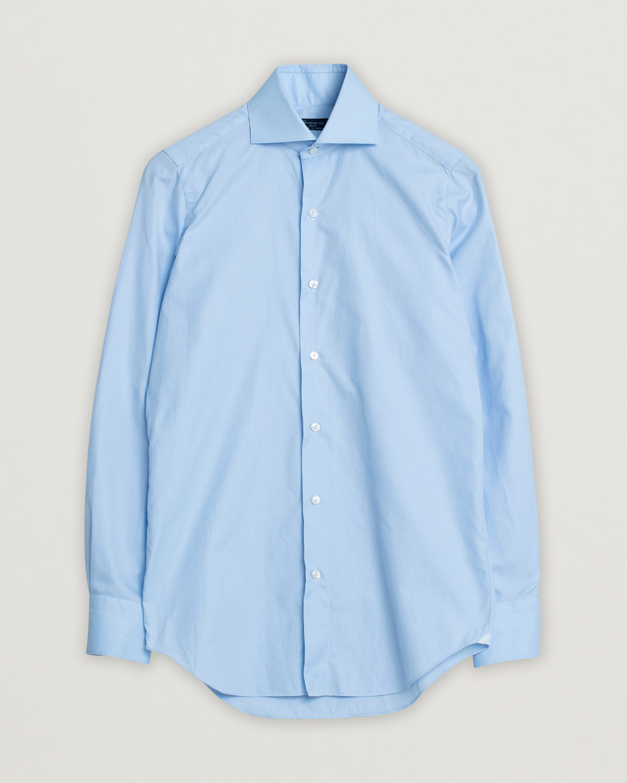 Mies | Kauluspaidat | Pre-owned | Finamore Napoli Milano Slim Royal Oxford Dress Shirt Light Blue