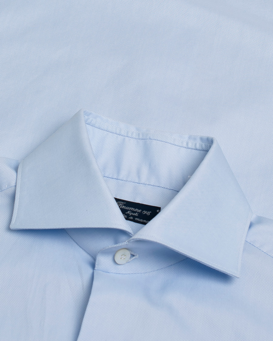 Mies | Kauluspaidat | Pre-owned | Finamore Napoli Milano Slim Royal Oxford Dress Shirt Light Blue