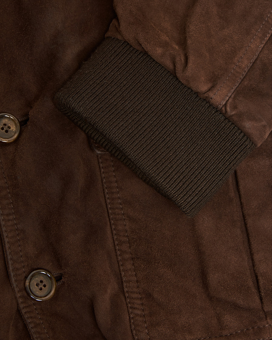 Mies | Pre-owned Takit | Pre-owned | Valstar Valstarino Suede Jacket Dark Brown 54