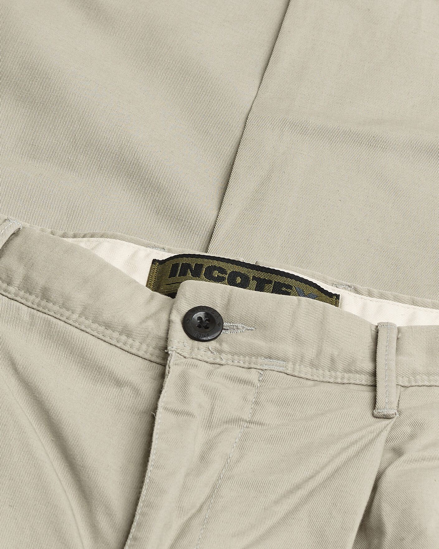 Mies | Pre-owned Housut | Pre-owned | Incotex Tapered Fit Pleated Linen Slacks Light Beige W33