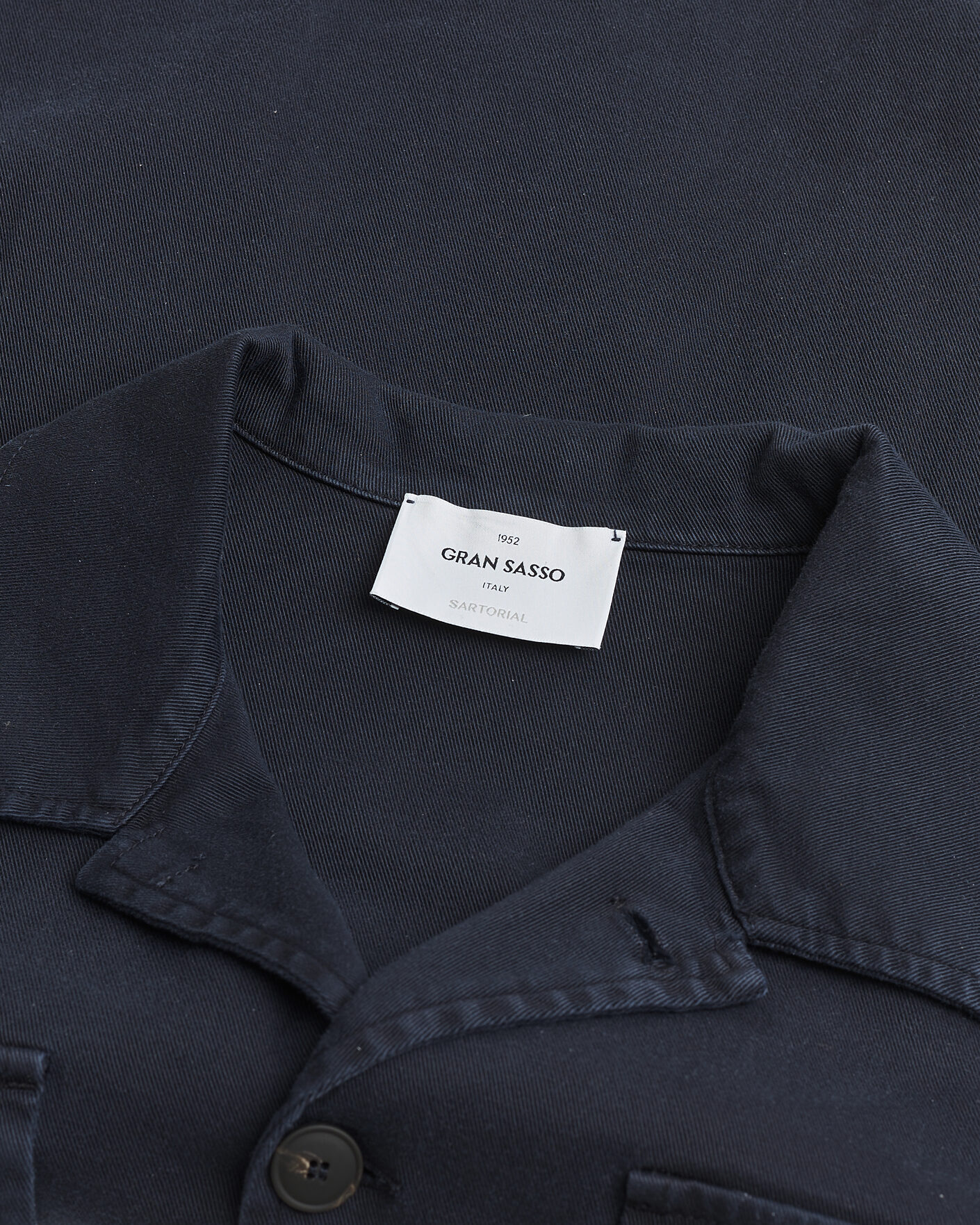 Mies | Pre-owned Takit | Pre-owned | Gran Sasso Cotton Twill Safari Jacket Navy 50