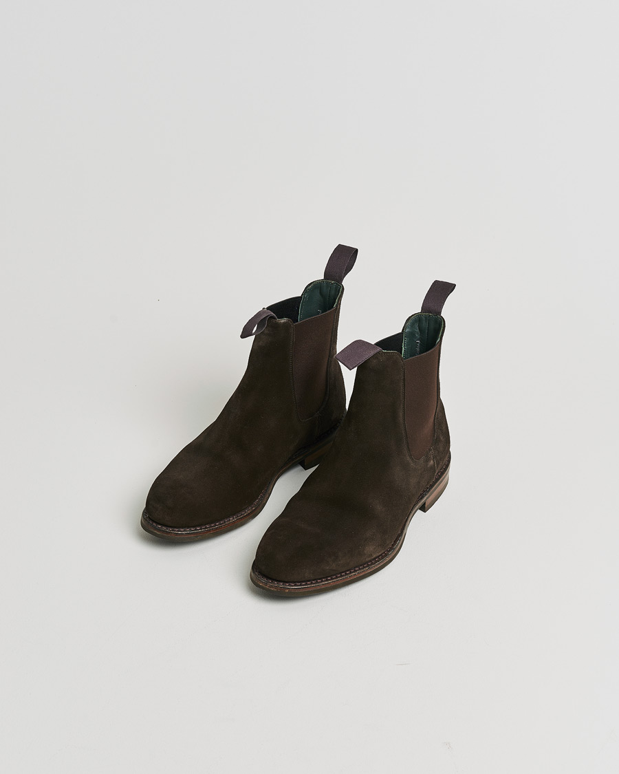 Mies | Pre-owned Pohjattavat kengät | Pre-owned | Drake's Chelsea Boot Brown Suede UK9 - EU43