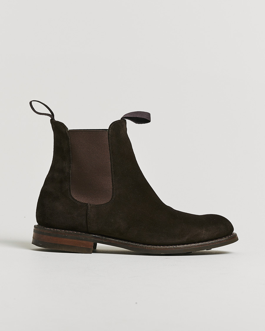 Mies | Pre-owned Pohjattavat kengät | Pre-owned | Drake's Chelsea Boot Brown Suede UK9 - EU43