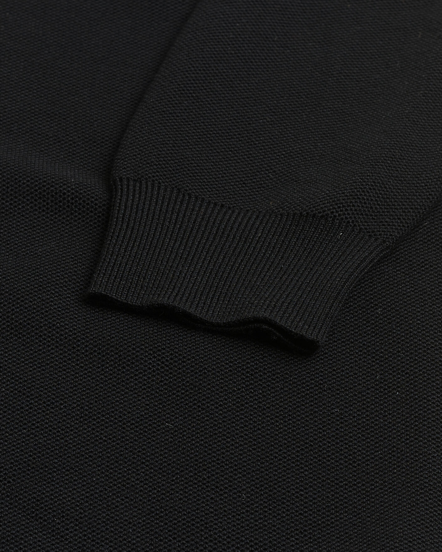 Mies | Pre-owned Puserot | Pre-owned | Ralph Lauren Purple Label Wool Pique Half Zip Polo Black L