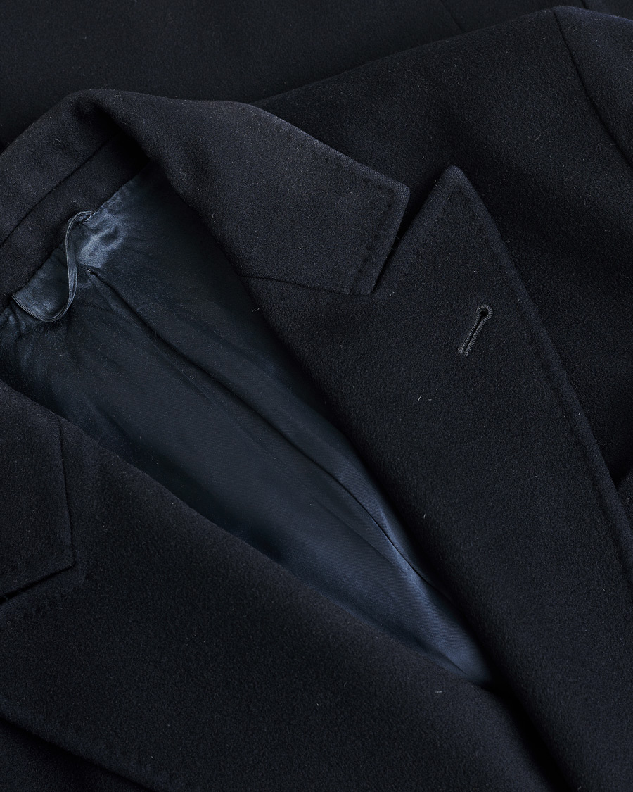 Mies | Aspesi Double Breasted Wool Coat Navy M | Pre-owned | Aspesi Double Breasted Wool Coat Navy M