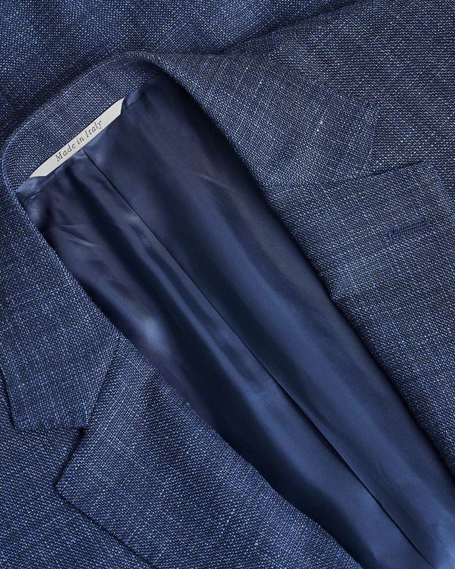 Mies | Pre-owned Pikkutakit | Pre-owned | Canali Wool, Silk & Linen Blazer Navy Melange 48