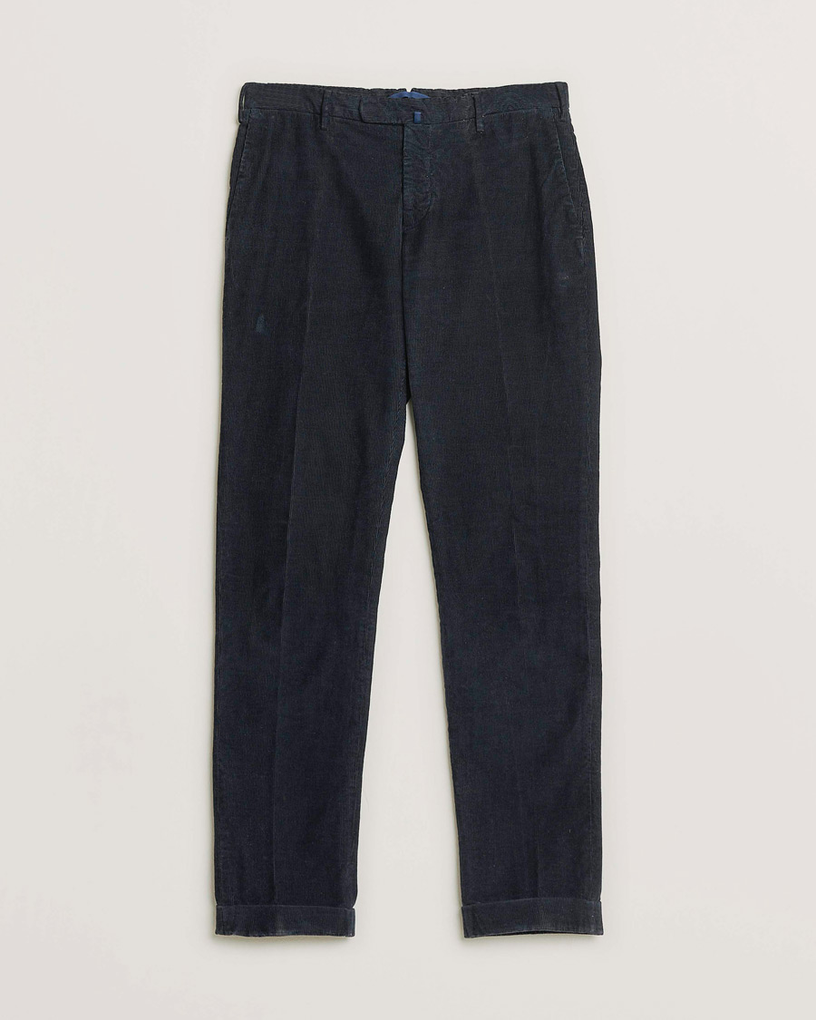 Mies | Pre-owned Housut | Pre-owned | Incotex Slim Fit Garment Dyed Corduroy Trousers Navy 48
