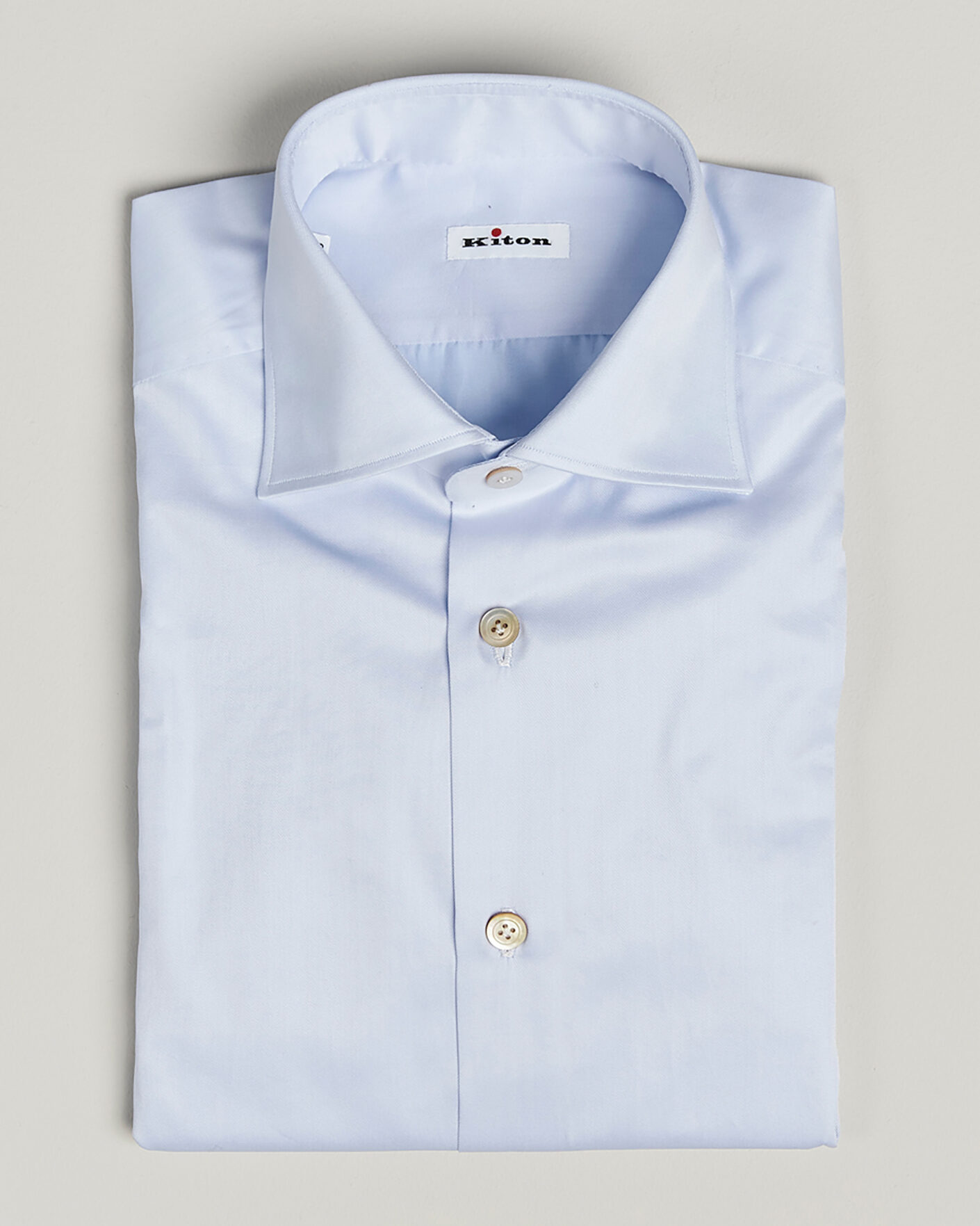 Mies | Pre-owned Kauluspaidat | Pre-owned | Kiton Cotton Dress Shirt Light Blue 38 - S