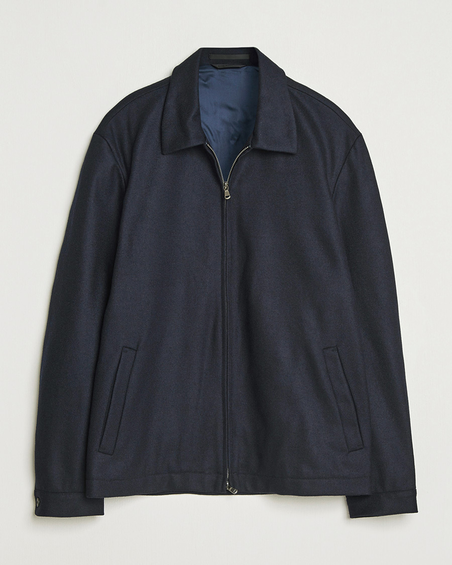 Mies | Pre-owned Takit | Pre-owned | Sunspel Boiled Wool Jersey Jacket Navy M