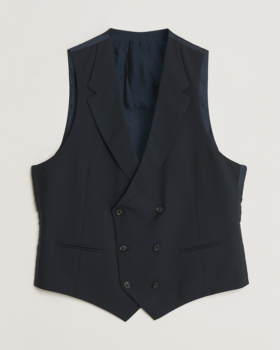 Mies | Caruso Mohair Blend Aida 3-Piece Suit Navy 50 | Pre-owned | Caruso Mohair Blend Aida 3-Piece Suit Navy 50