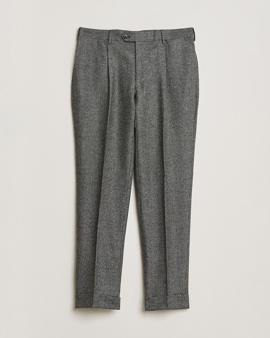 Mies | Pre-owned Puvut | Pre-owned | Caruso Houndstooth Wool Suit Grey 50