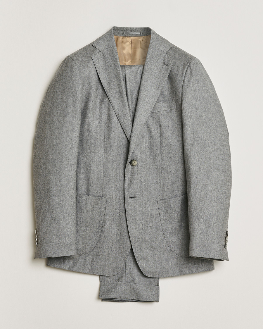 Mies | Pre-owned Puvut | Pre-owned | Rose & Born Flannel Wool Suit GRose & Born Flannel Wool Suit Grey 48ey 50