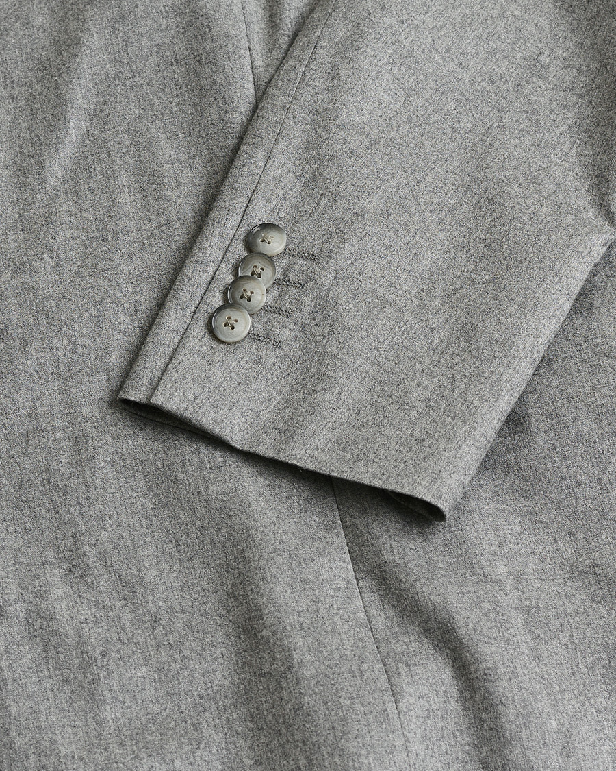 Mies | Pre-owned Puvut | Pre-owned | Rose & Born Flannel Wool Suit Grey 48