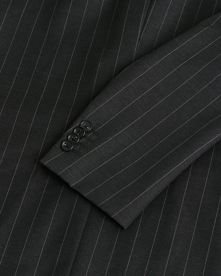 Mies | Pre-owned Puvut | Pre-owned | Caruso Pinstripe Wool Suit Black 52