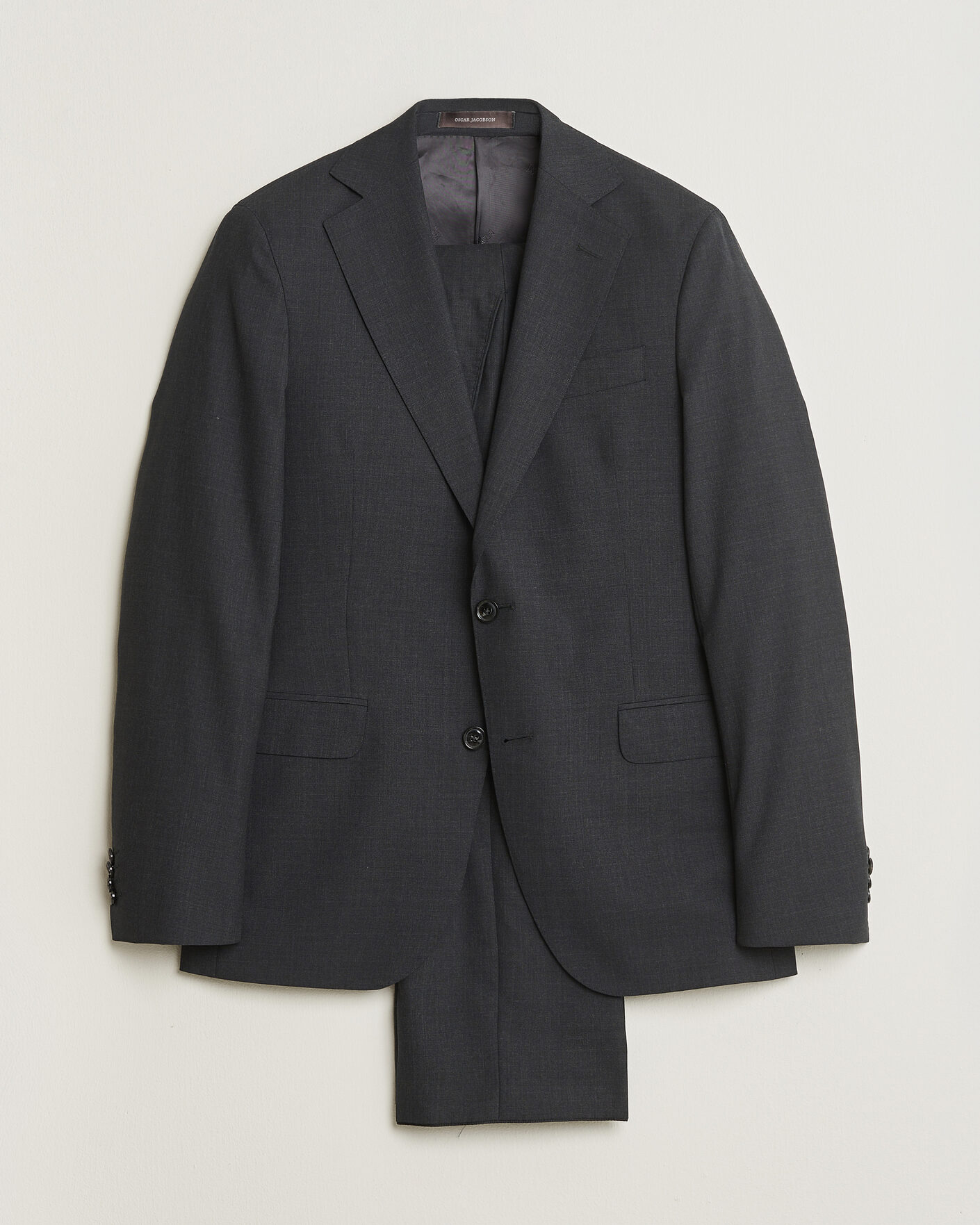 Mies | Pre-owned Puvut | Pre-owned | Oscar Jacobson Ego Wool Suit Dark Grey 46