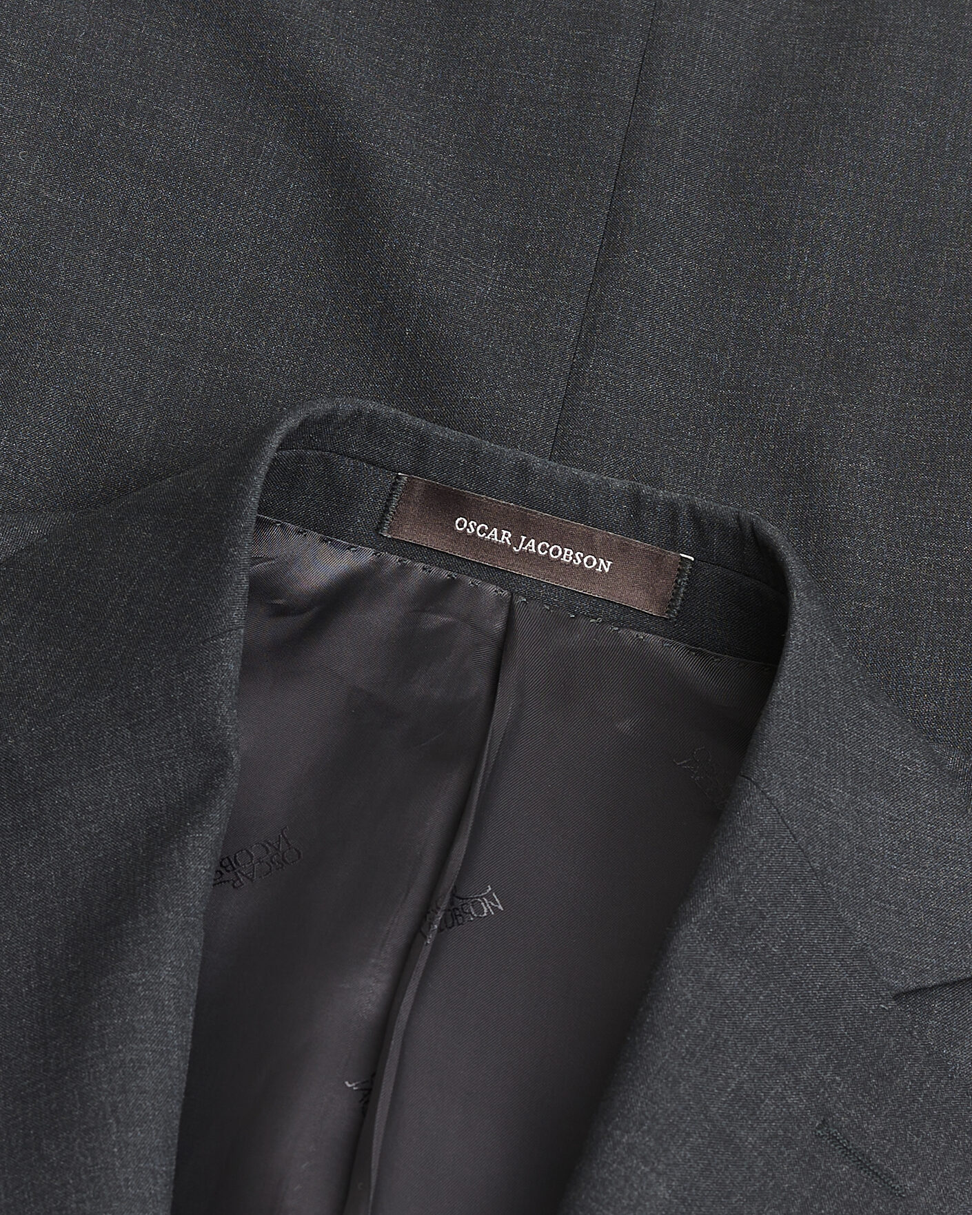 Mies | Pre-owned Puvut | Pre-owned | Oscar Jacobson Ego Wool Suit Dark Grey 46