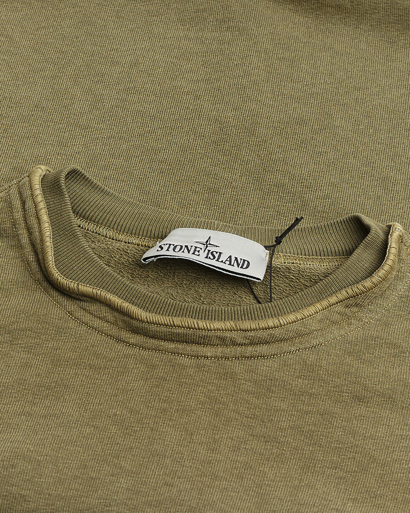 Mies | Pre-owned Puserot | Pre-owned | Stone Island Old Dyed Cotton Sweatshirt Military Green M