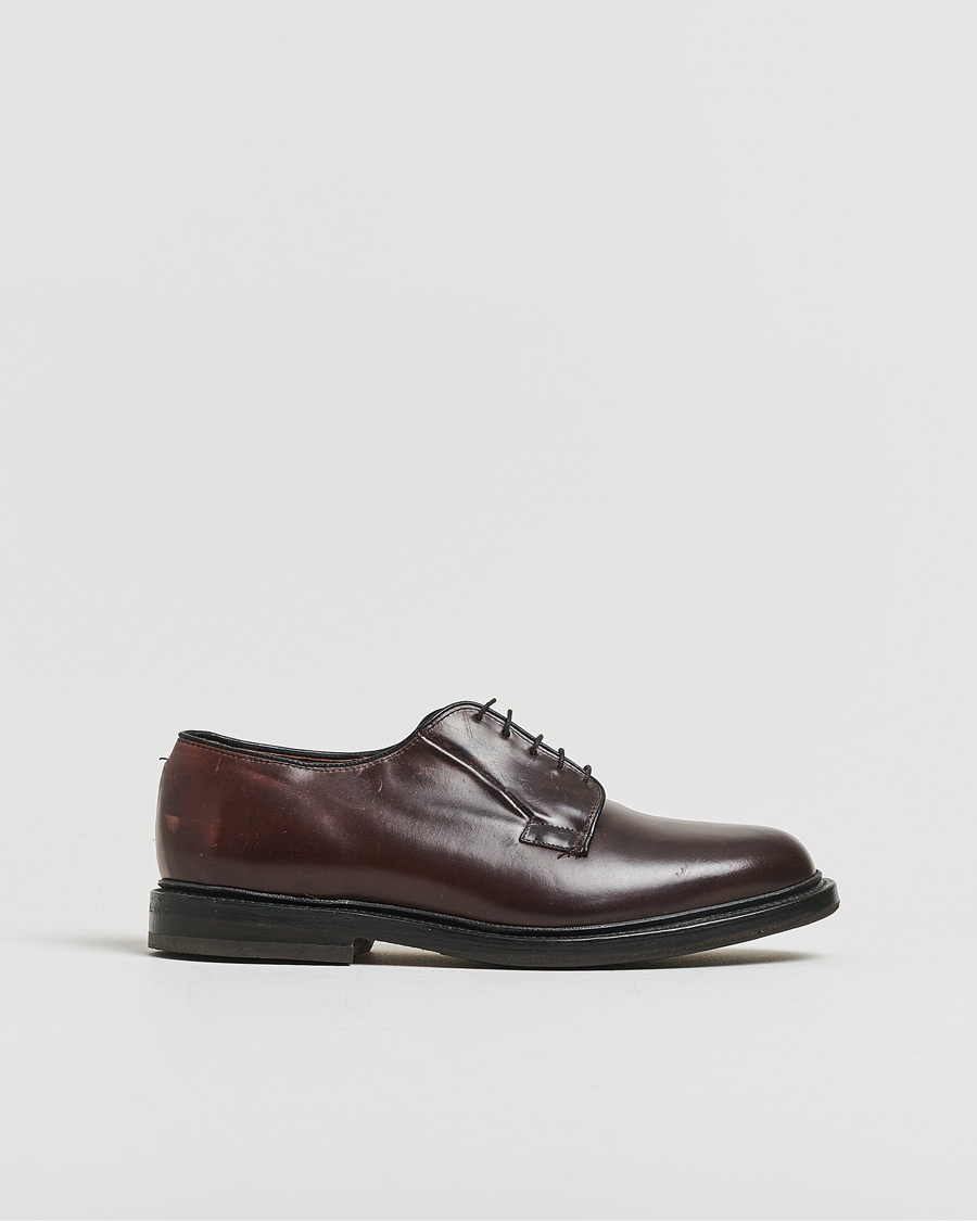 Mies | Allen Edmonds Leeds Shell Cordovan Derby Burgundy US8,5 - EU42 | Pre-owned | Allen Edmonds Leeds Shell Cordovan Derby Burgundy US8,5 - EU42