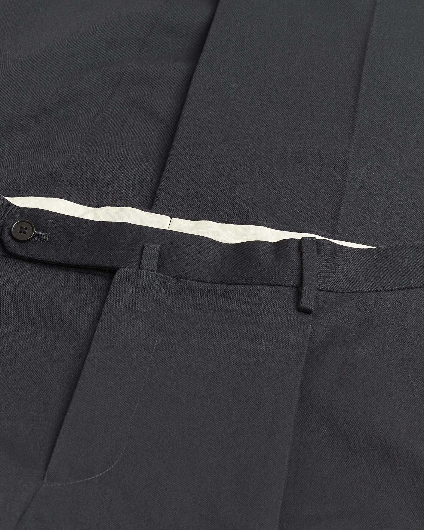 Mies | Pre-owned Housut | Pre-owned | Rubato High Waist Cotton Chino Navy 52