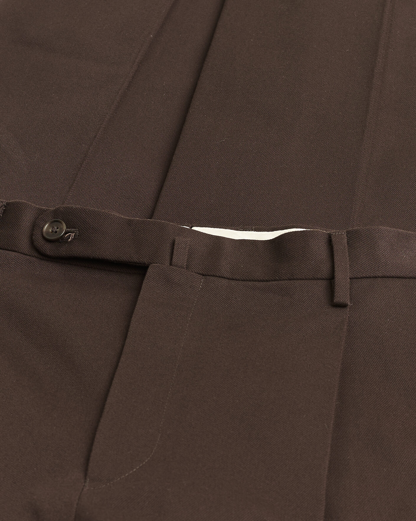 Mies | Pre-owned Housut | Pre-owned | Rubato High Waist Cotton Chino Brown 52