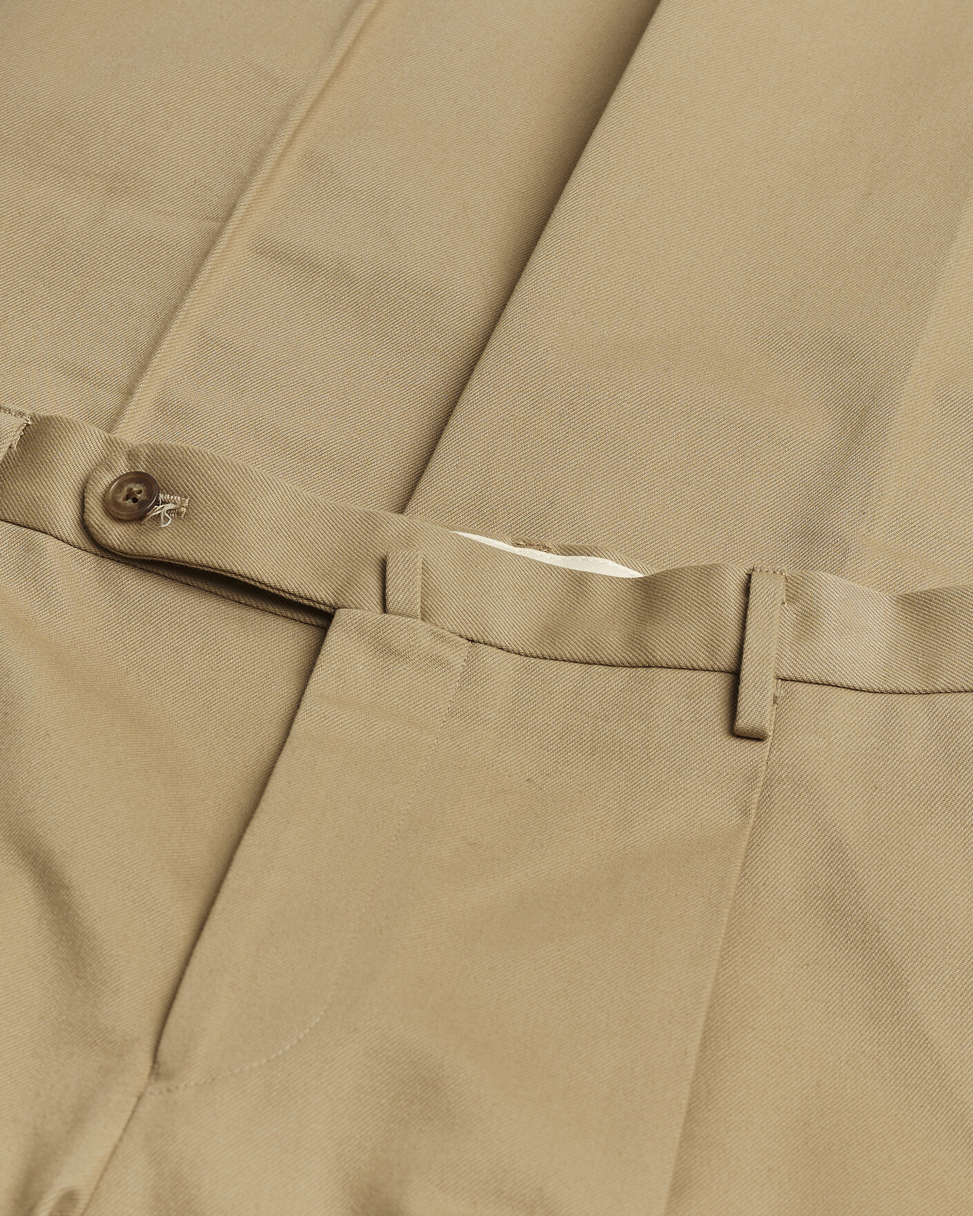 Mies | Pre-owned Housut | Pre-owned | Rubato High Waist Cotton Chino Beige 52