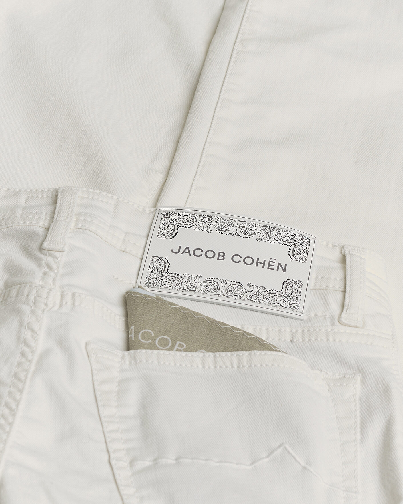 Mies | Pre-owned Farkut | Pre-owned | Jacob Cohën Bard Slim Fit Bull Stretch Jeans White W30