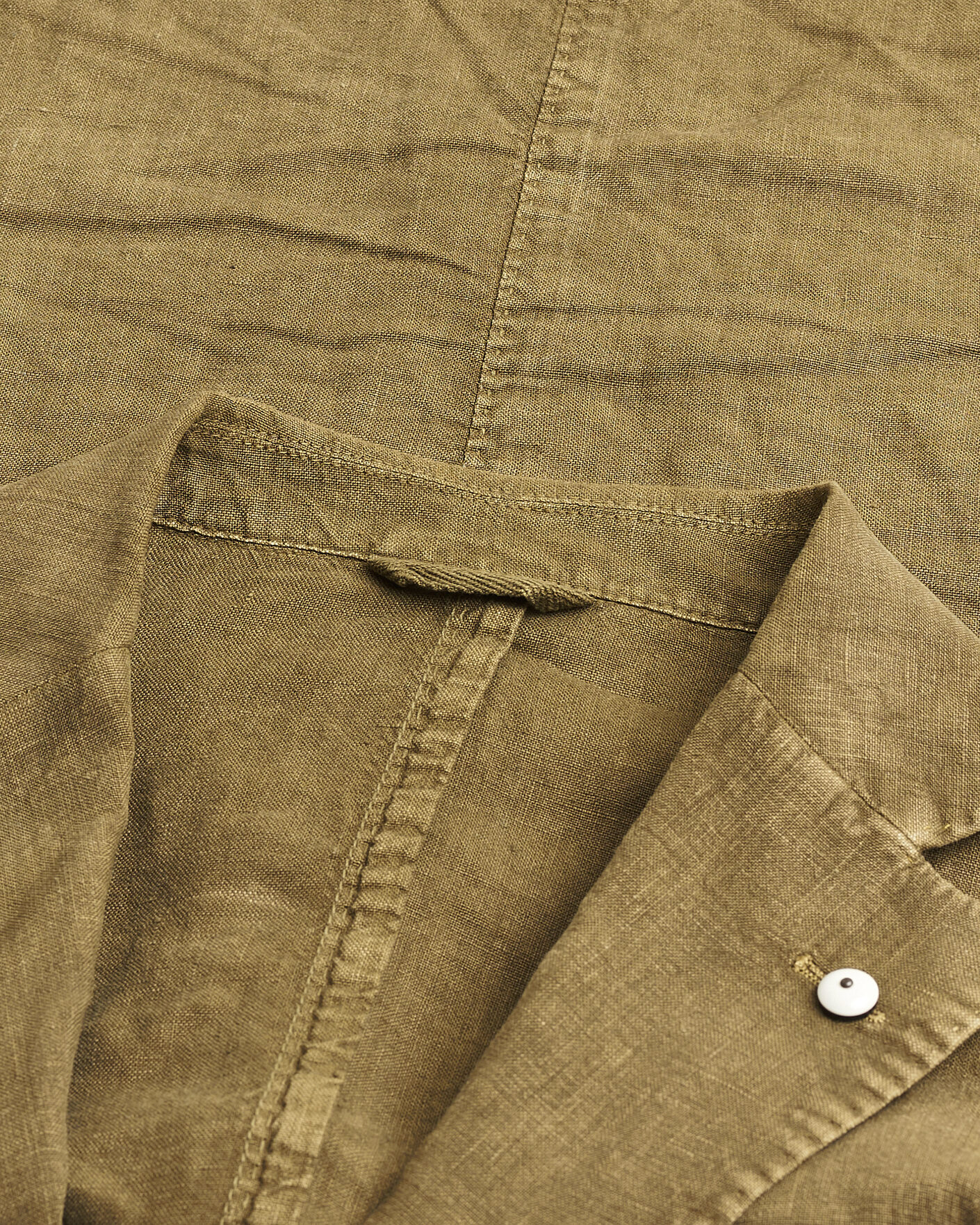 Mies | Pre-owned Pikkutakit | Pre-owned | L.B.M. 1911 Jack Regular Fit Linen Blazer Olive 46