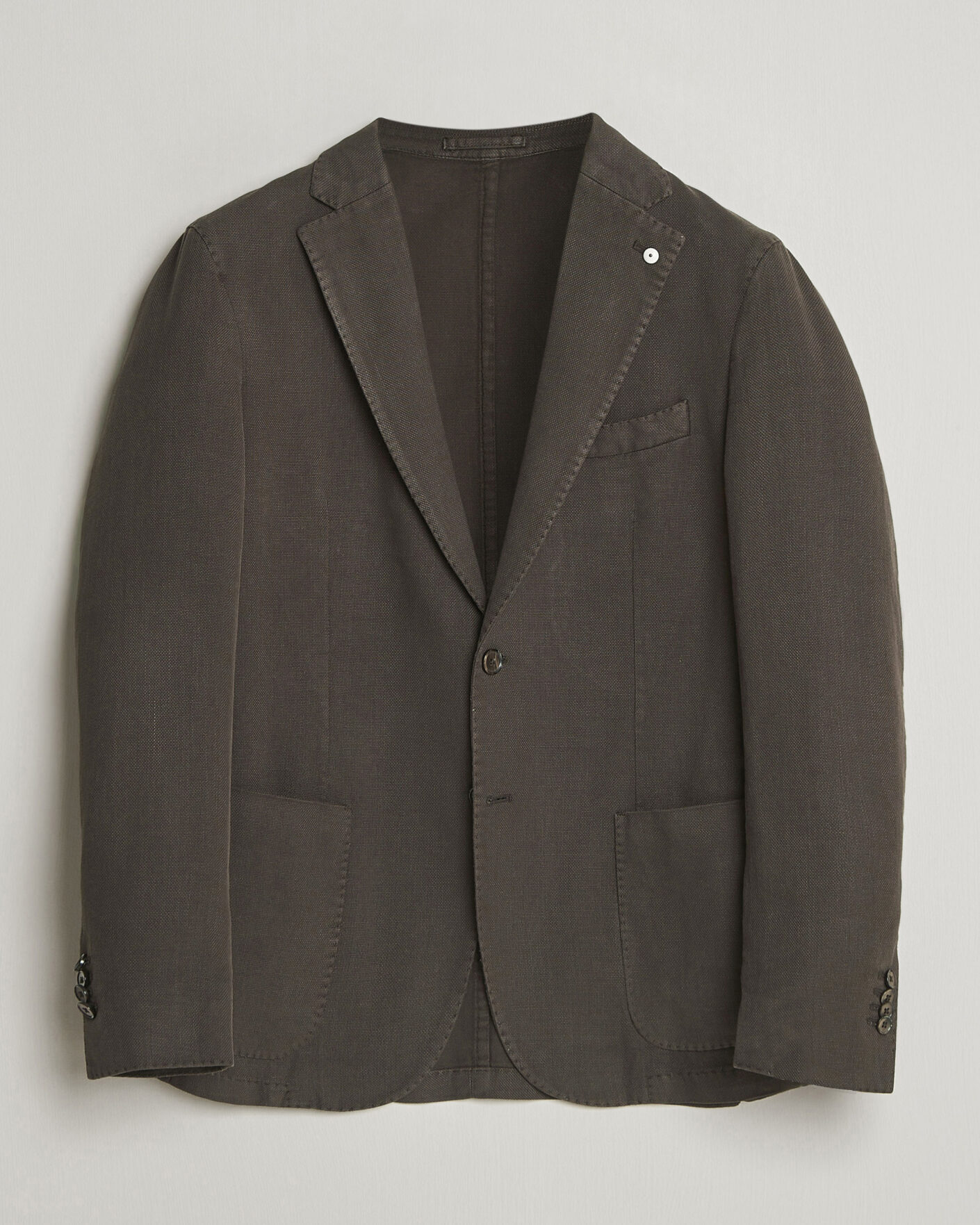 Mies | L.B.M. 1911 Jack Regular Fit Structured Cotton Blazer Brown 50 | Pre-owned | L.B.M. 1911 Jack Regular Fit Structured Cotton Blazer Brown 50