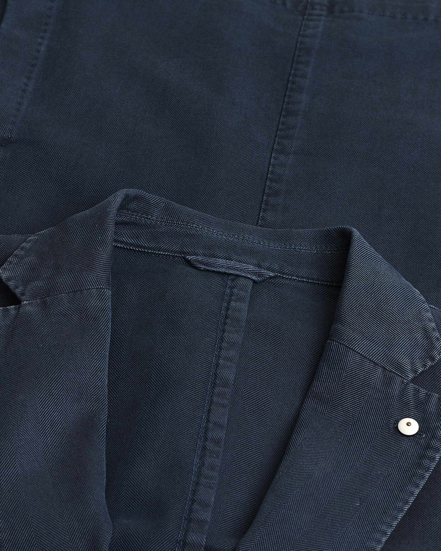 Mies | Pre-owned Pikkutakit | Pre-owned | L.B.M. 1911 Jack Cotton Herringbone Blazer Navy 54