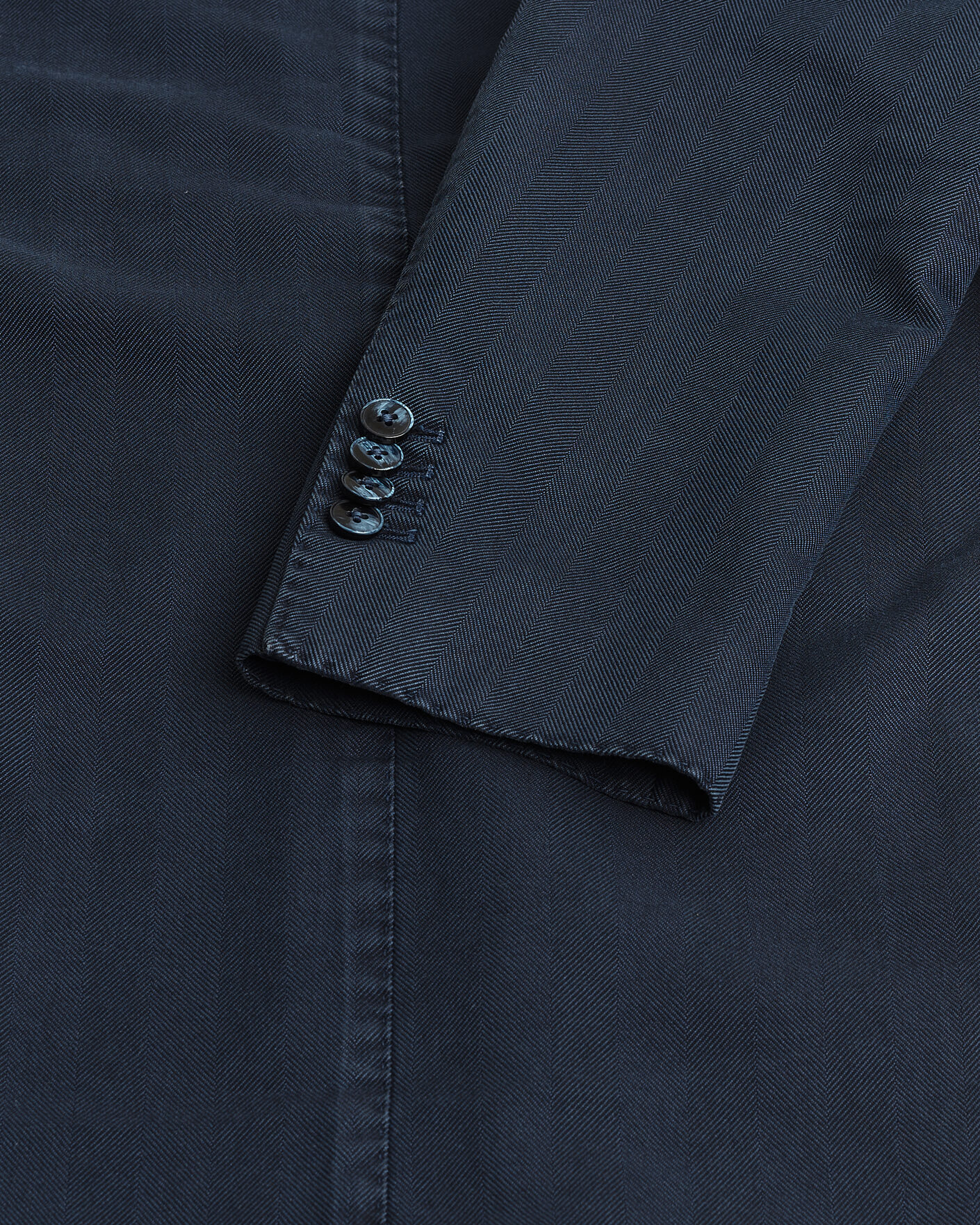Mies | Pre-owned Pikkutakit | Pre-owned | L.B.M. 1911 Jack Cotton Herringbone Blazer Navy 54