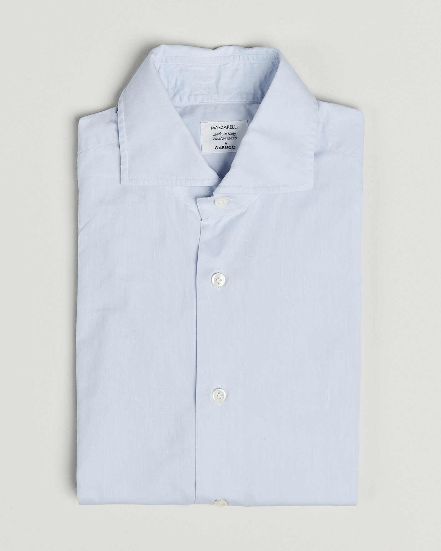 Mies | Pre-owned Kauluspaidat | Pre-owned | Mazzarelli Soft Cotton Shirt Light Blue 39 - M