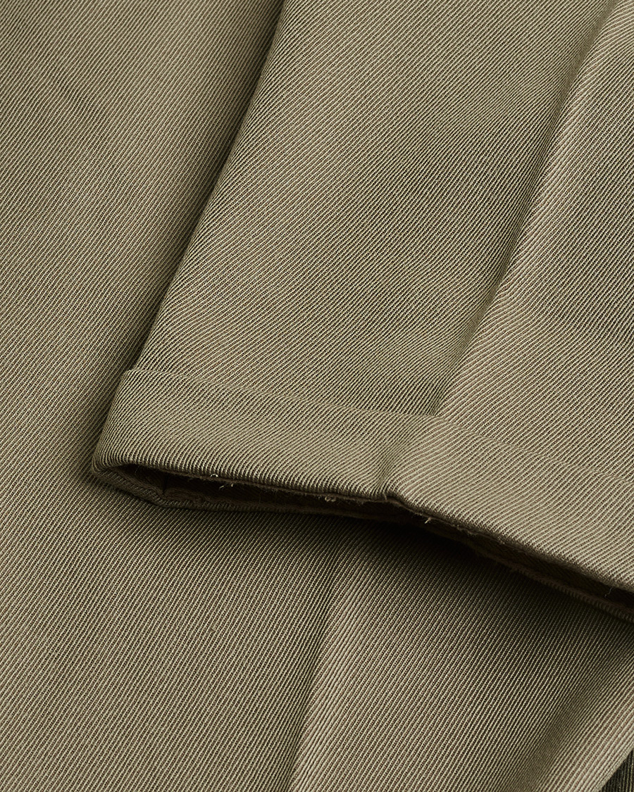 Mies | Pre-owned Housut | Pre-owned | Rota Pantaloni Twill Wool Trousers Mole Green 48