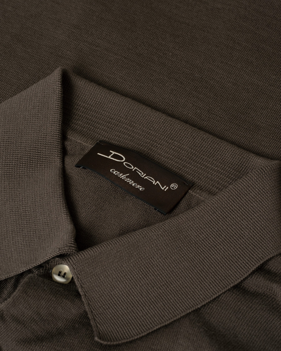 Mies | Pikeet | Pre-owned | Doriani Cashmere Cotton Knitted Polo Brown