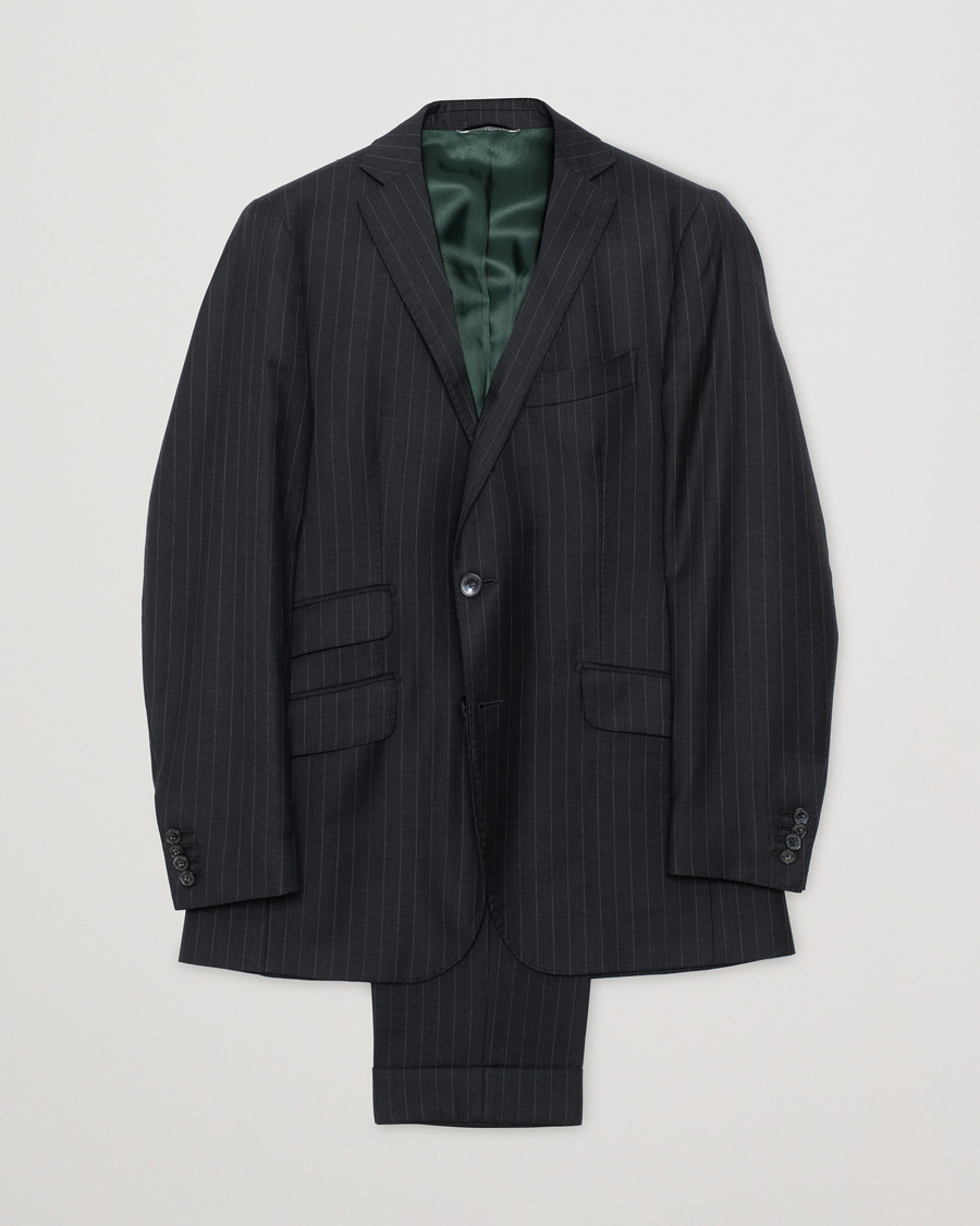 Mies | Pre-owned Puvut | Pre-owned | Rose & Born Pinstripe Wool Suit Grey 46