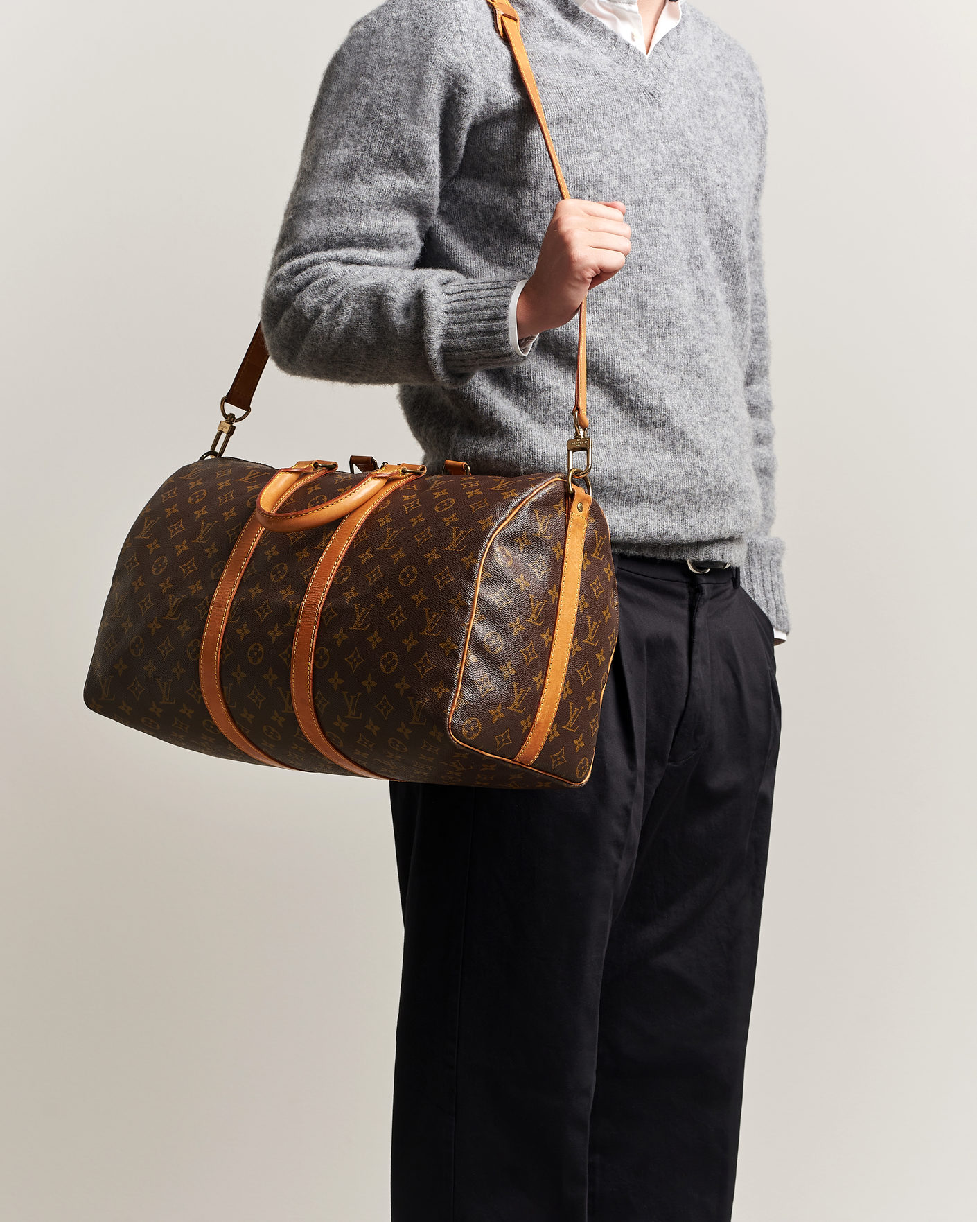 Mies | Pre-Owned & Vintage Bags | Louis Vuitton Pre-Owned | Keepall 45 Bandouliére Monogram