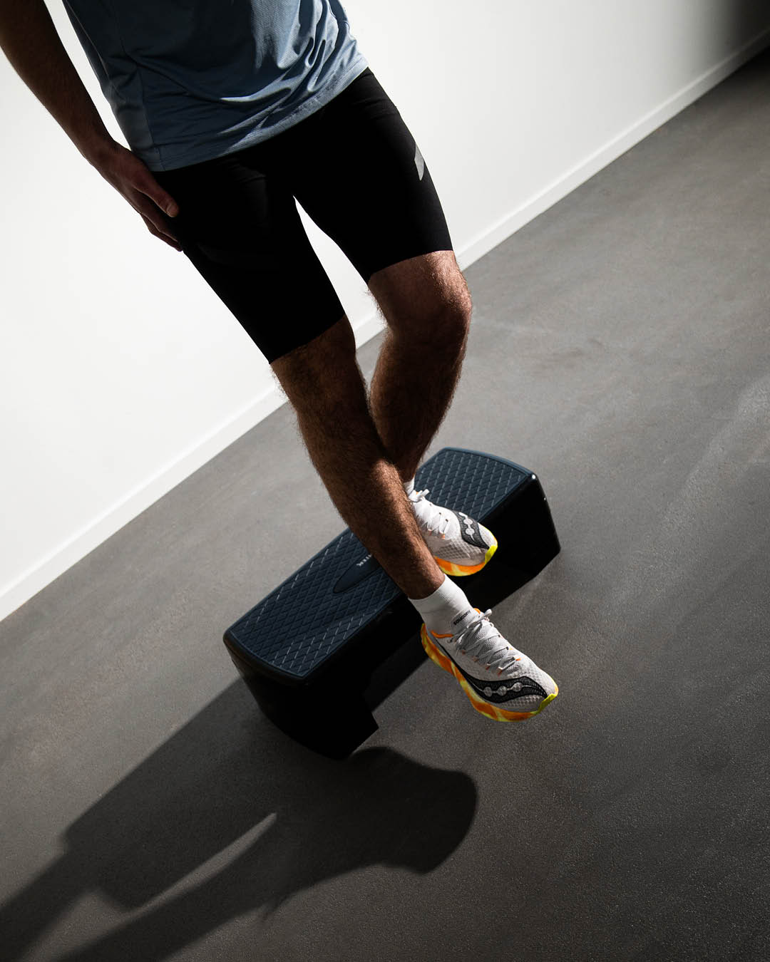 Box step down övning