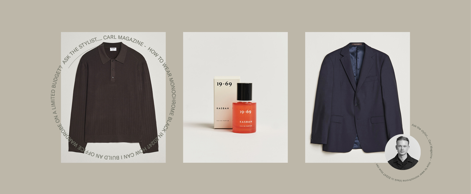 Ask the stylist: Monochrome garments, the suit wardrobe, and spring fragrances