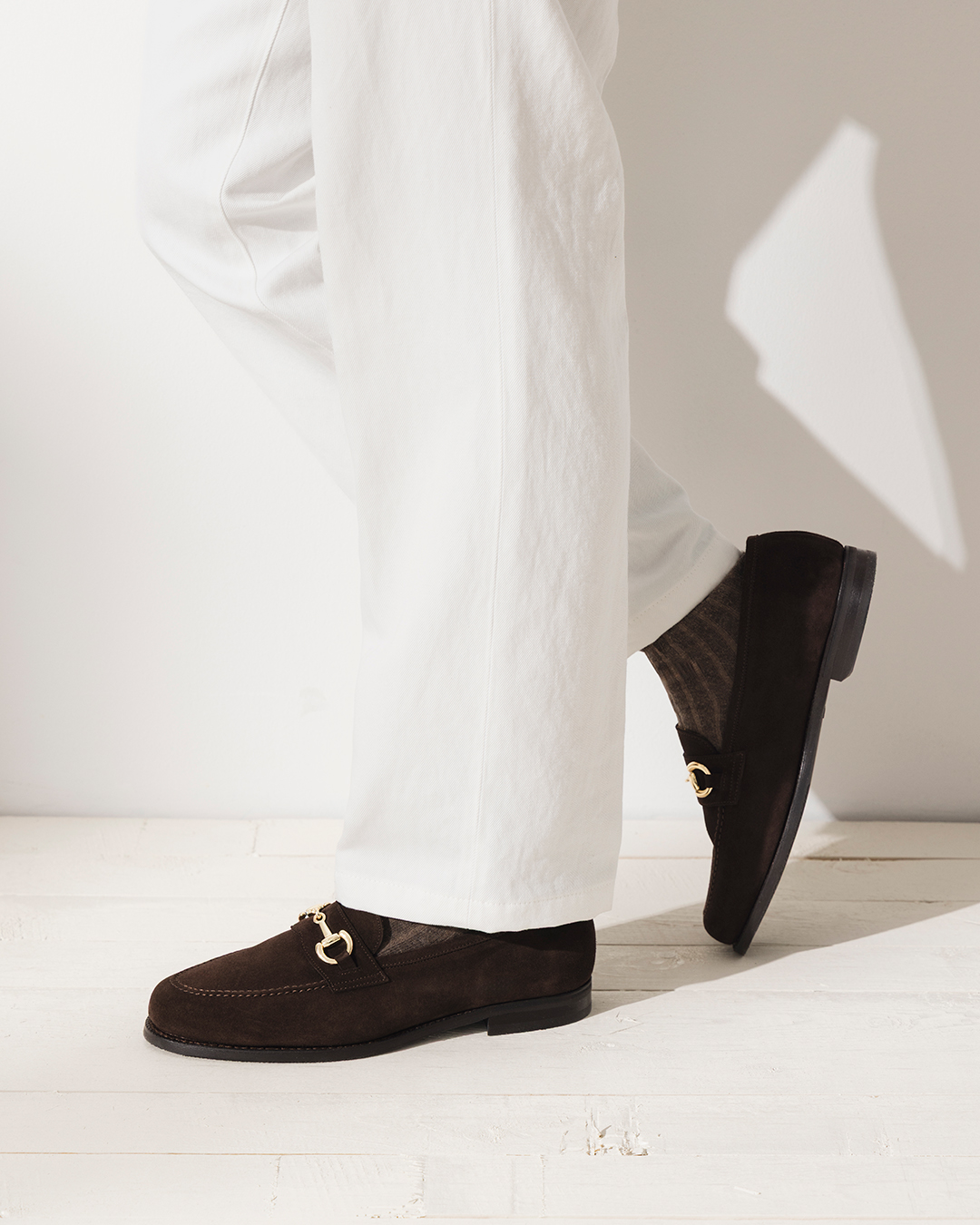 Bruna loafers med horsebit